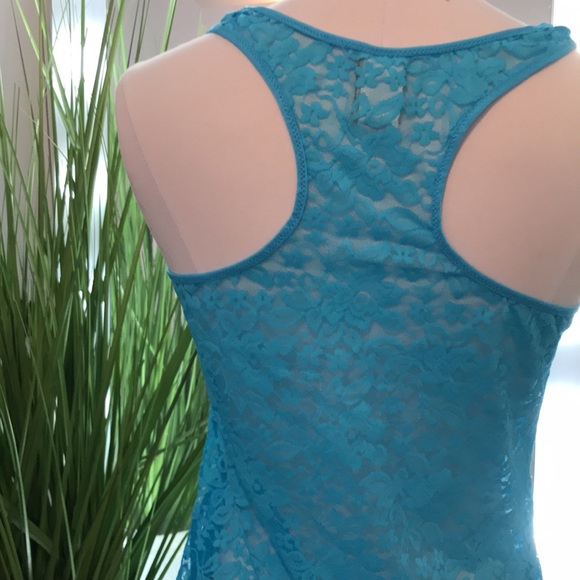 🍭SALE!!🍭 In Bloom® Lace Nighty Racerback Sheer Lingerie Size M - Picture 5 of 9